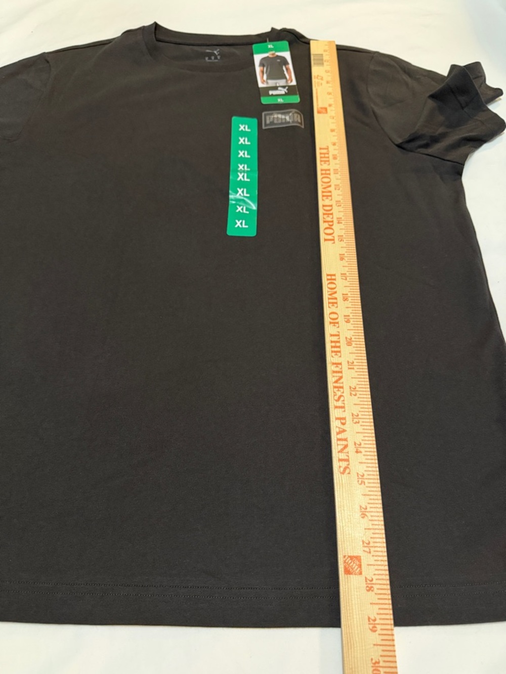Puma Men's Crew Neck Cotton T-Shirt in Black XL NWT - Picture 5 of 7